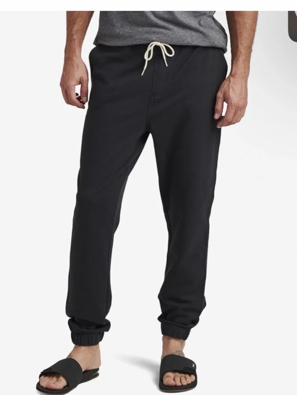 Reef Navy Drawstring Joggers with White Cord